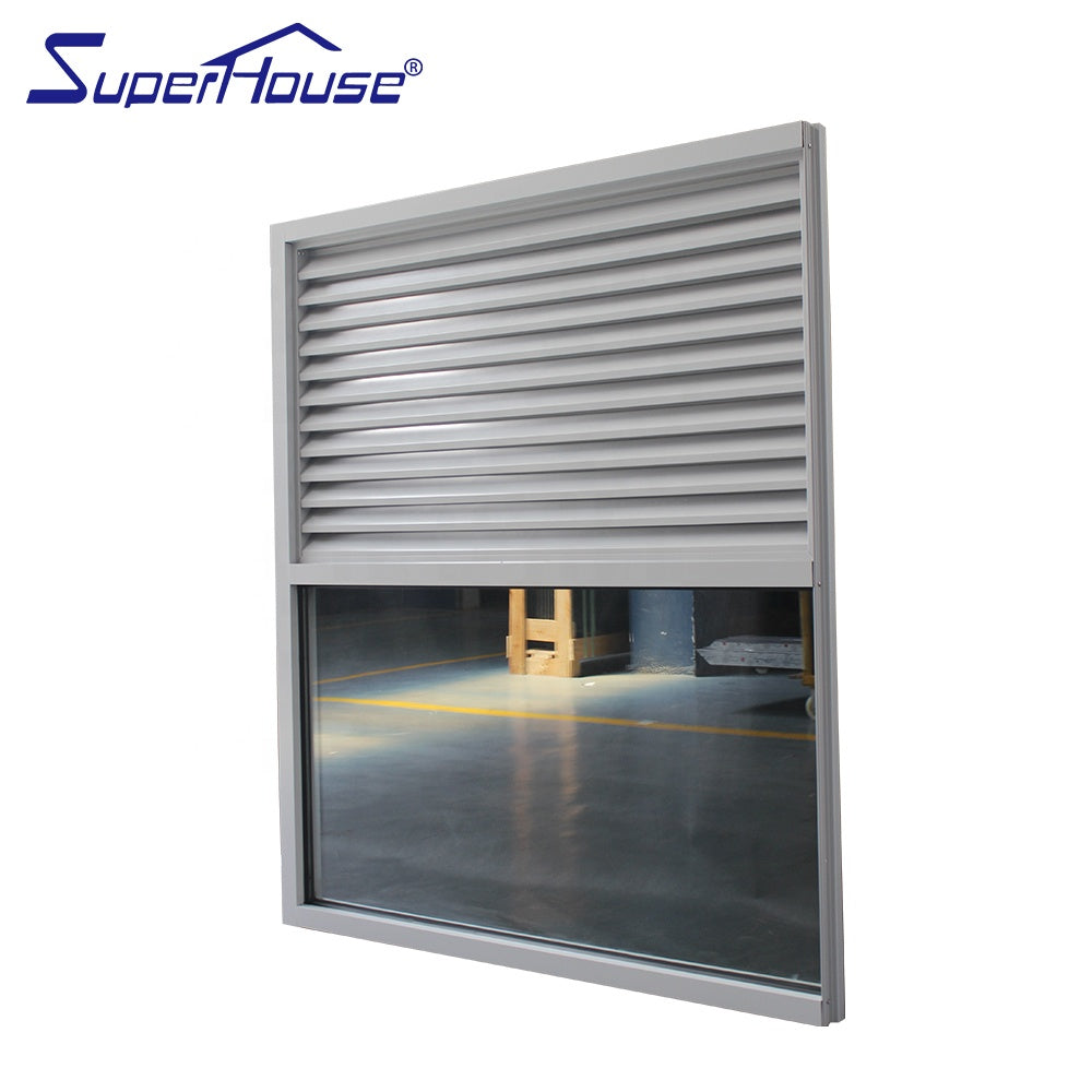 Superhouse top LOUVRE blinds aluminum FIXED WINDOW