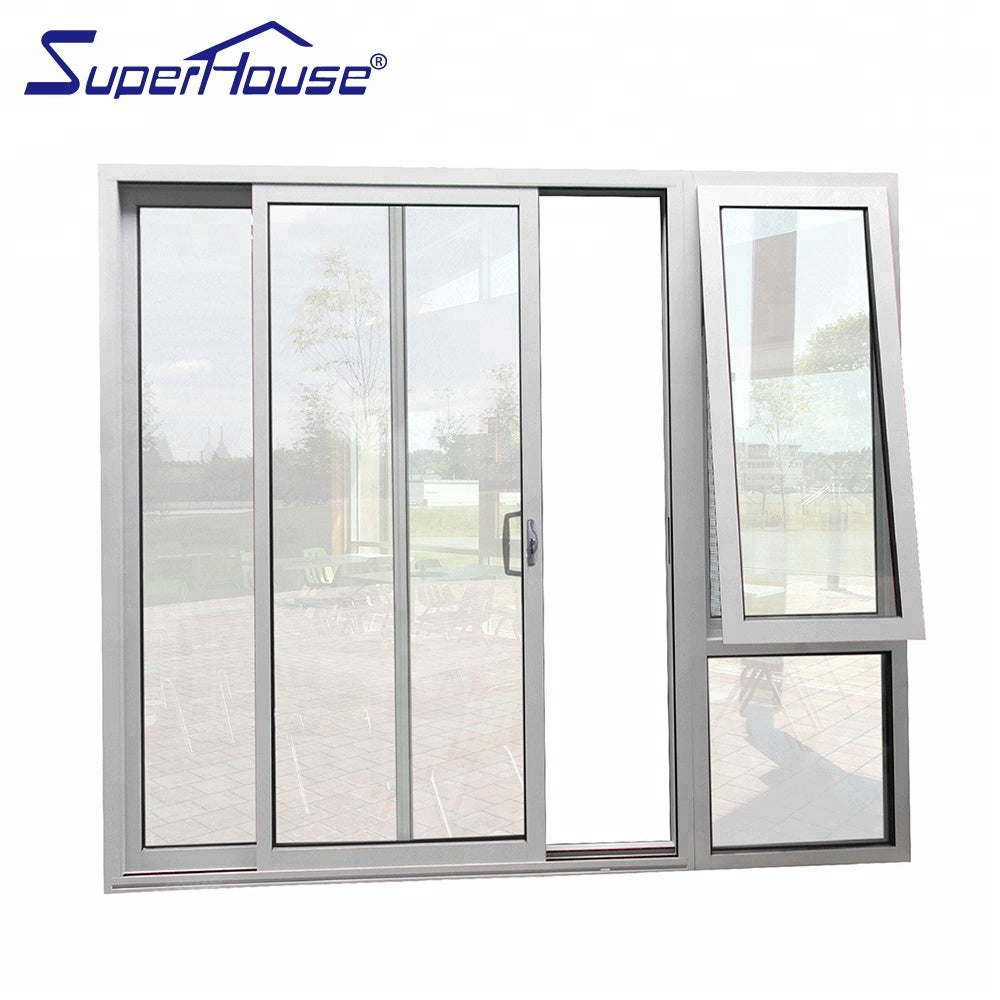 Suerhouse Superhouse heavy duty top energy saving aluminium glass door for US Canada Australia market