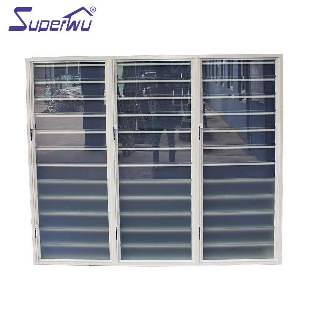 Superwu USA Certified hurricane impact aluminum jalousie window ...