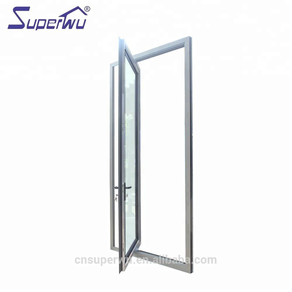Superwu Pivot Entry Door AAMA,NFRC,DADE Florida Test Aluminum with AS2208 Certificated Insulating Glass Interior Swing Aluminum Alloy