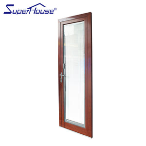 Suerhouse aluminium frame arch glass doors round glass entry door with AS2047standard