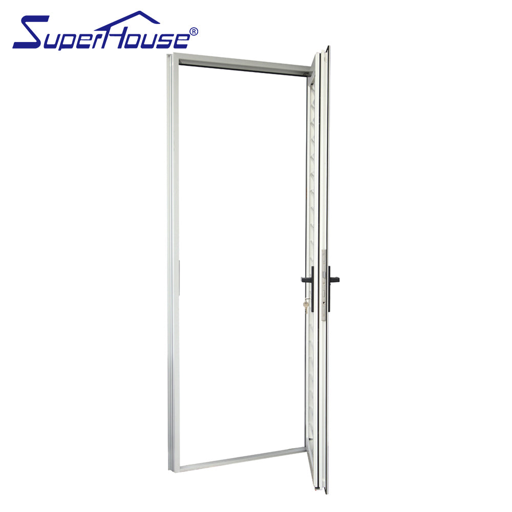 Superhouse Good ventilation performance casement door aluminium louver doors louvered french doors