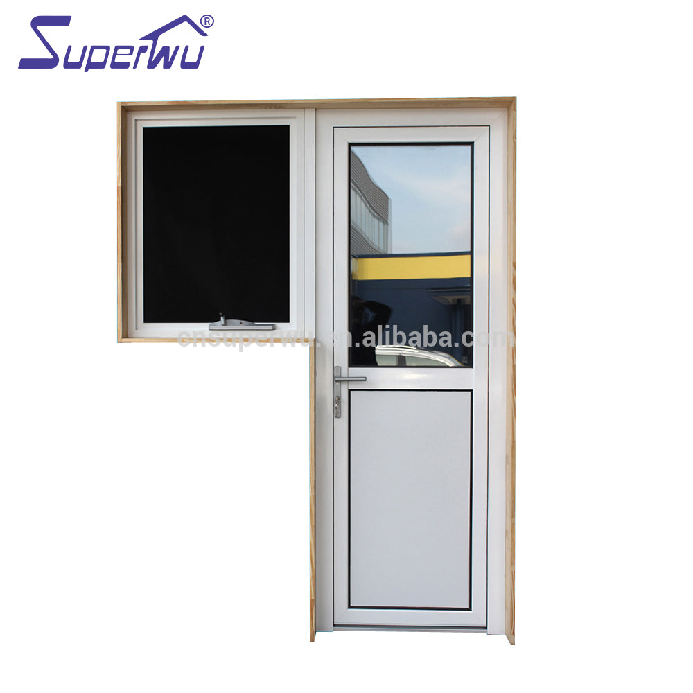 Superwu Half aluminum ceramic fritted glass front door designs for privacy