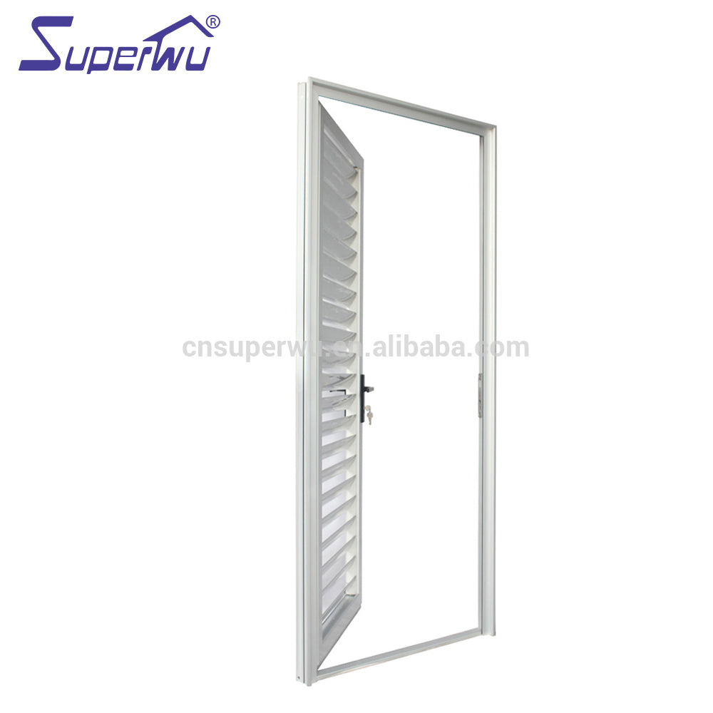 Superwu Anodized aluminium louvre hinged door for sun shade