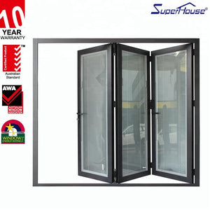 Suerhouse Fancy bi fold patio doors aluminum folding patio doors exterior