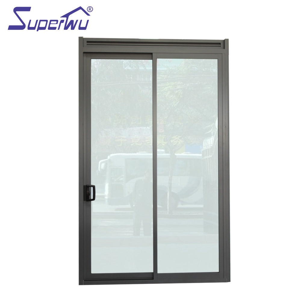 Superwu Manually operated aluminium sliding door with blind shutter used house interior