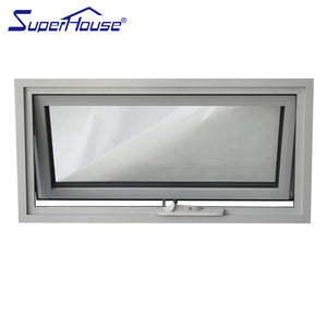 Suerhouse Australia Standard AS2047 Aluminum Window Door Top Hung Bottom Opening Awning Windows For Sale