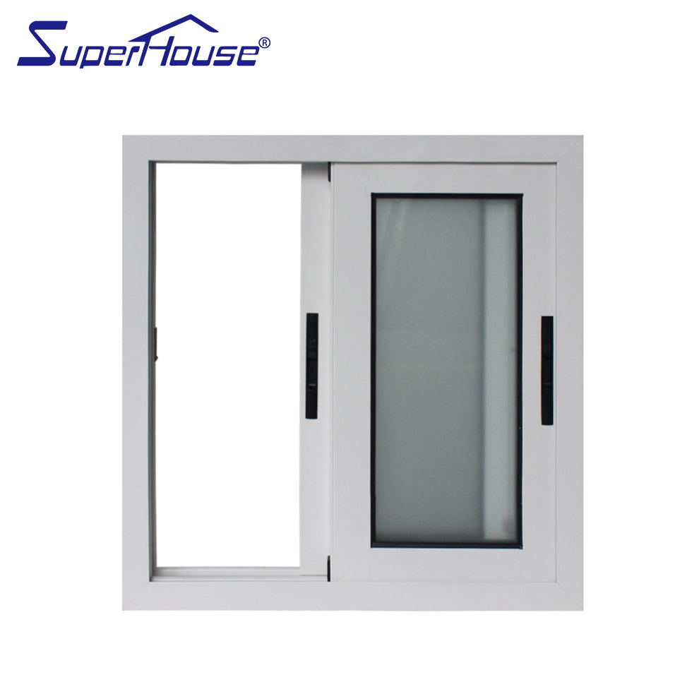 Suerhouse Soundproof frameless glass sliding window grill design windows with as2047