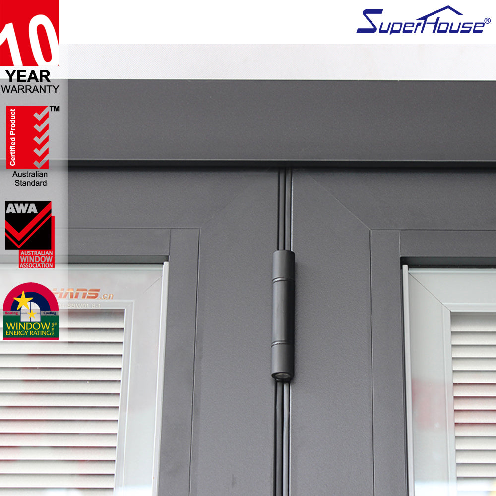 Suerhouse Price of bi folding doors modern glass exterior sliding folding doors