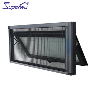 Superwu AS2047 standard thermal break high quality large glass windows for sale