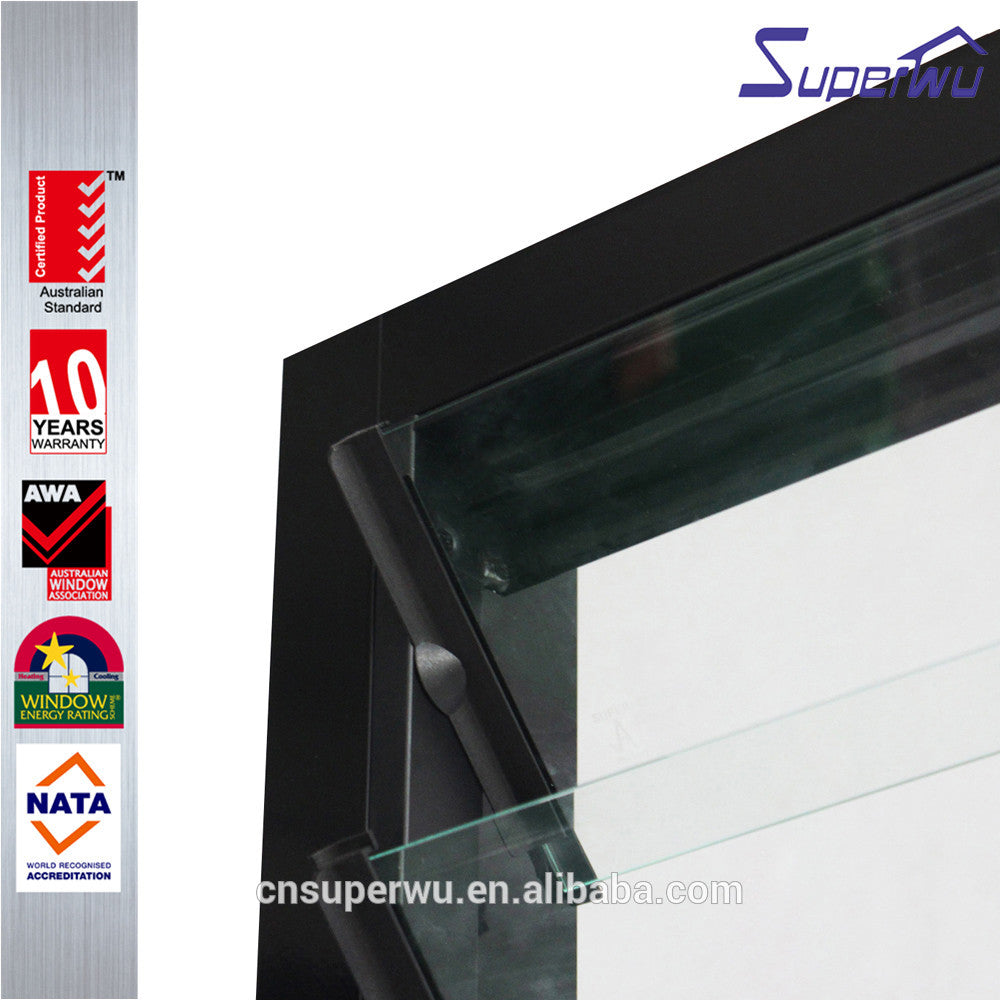 Superwu Australia standard aluminum profile glass louvre window cheap price of glass louver