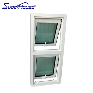 Suerhouse pvc vinyl glass awning windows for house