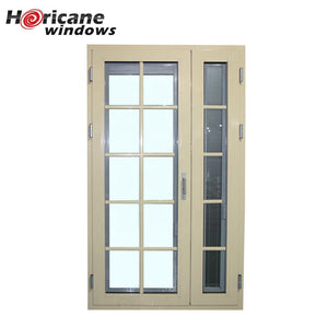 Superhouse Modern residential large aluminum double hinged patio security doors with built in blinds
