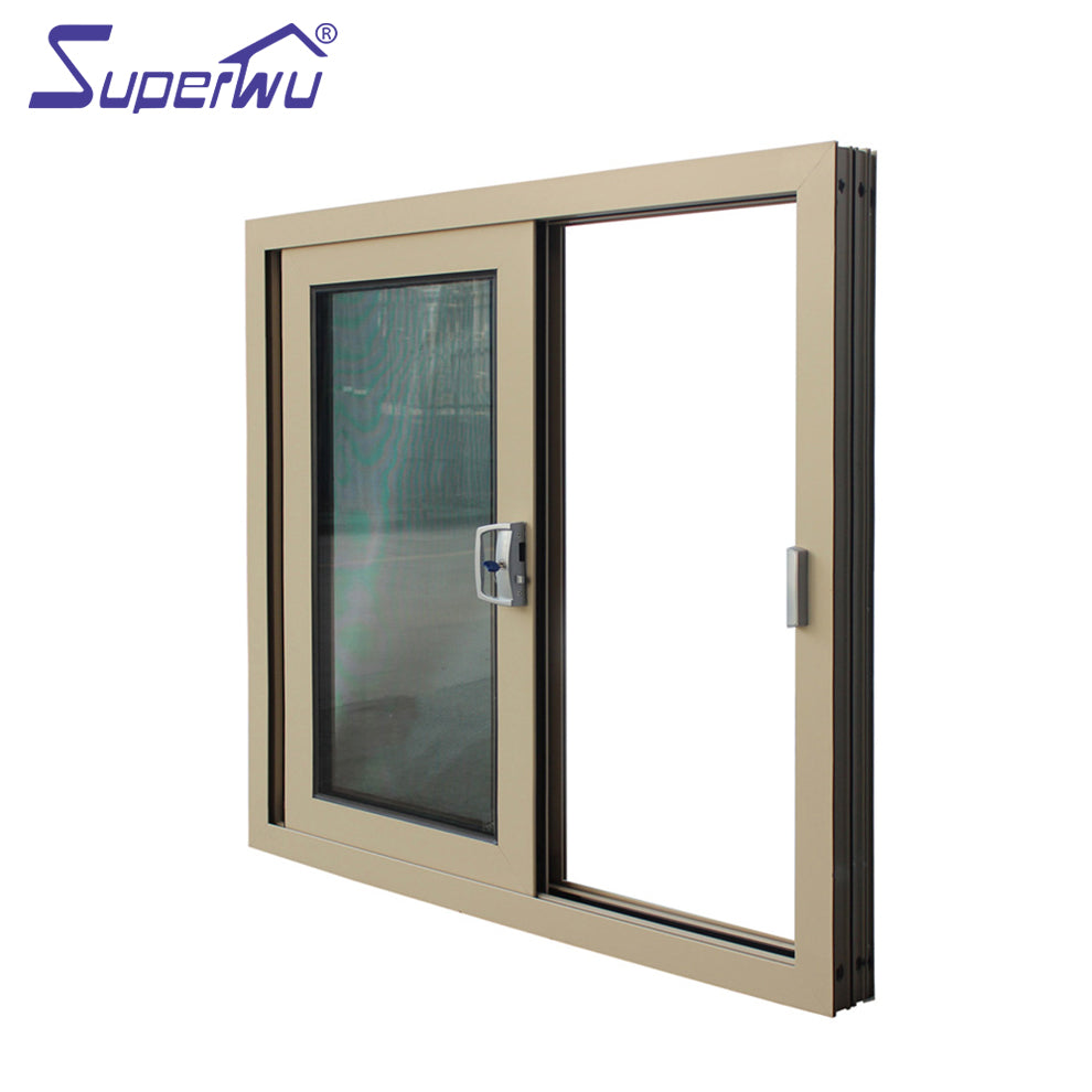 Superwu Top quality Meet Florida code standard wind proof sliding windows with timber reveal