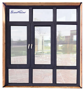 Superhouse AU & USA standard high quality casement french swing aluminium glass window with German window hardware