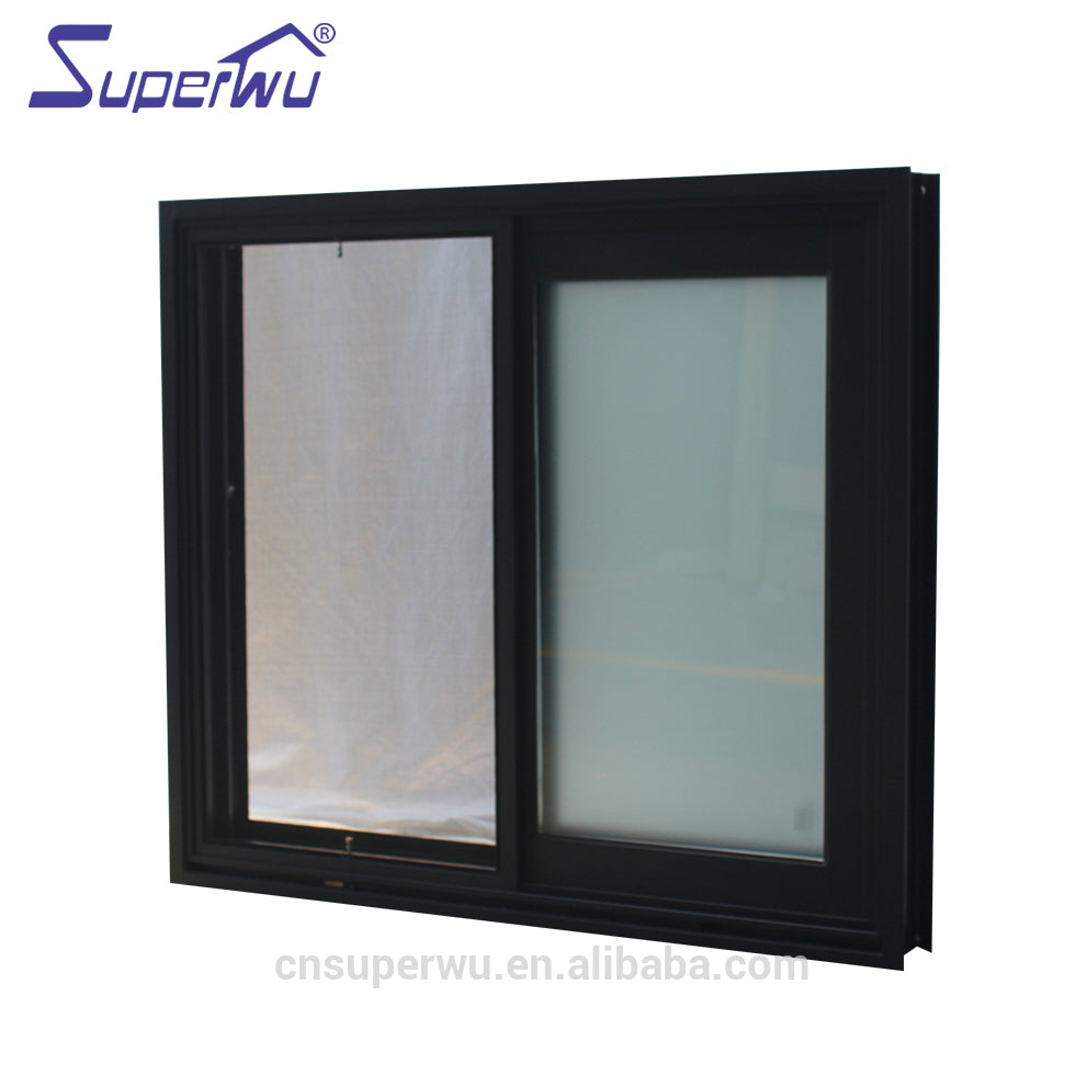 Superwu Miami-Dade County Approved Hurricane Certification Best Selling Aluminum Glass Sliding Window