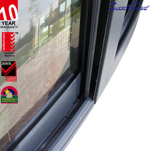Superhouse Patio Aluminum Sliding Windows Aluminum Alloy Horizontal Bay Window / Exterior Patio Sliding Window