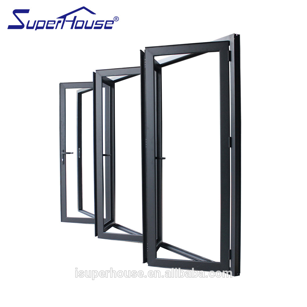 Suerhouse Double glass folding aluminium collapsible doors