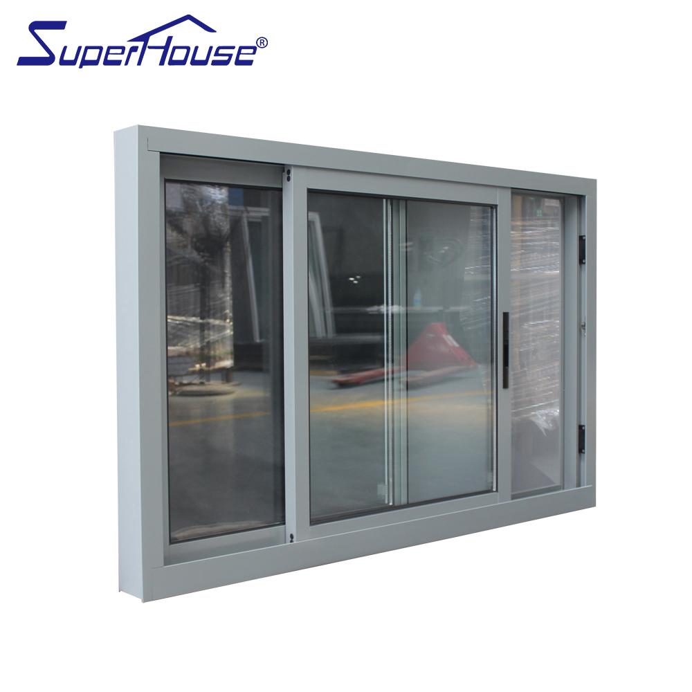 Suerhouse Miami-Dade County Approved Hurricane Certification sliding glass reception window in china