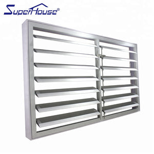 Superhouse AS2208 standard powder coated aluminium louver shutter window for sale