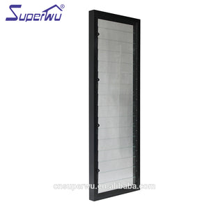 Superwu Used building materials prefabricated houses residential aluminium window louvers glass louvre