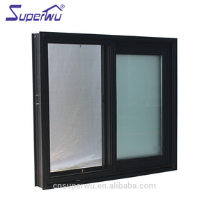 Superwu Miami-Dade County Approved Hurricane Certification Best Selling Aluminum Glass Sliding Window