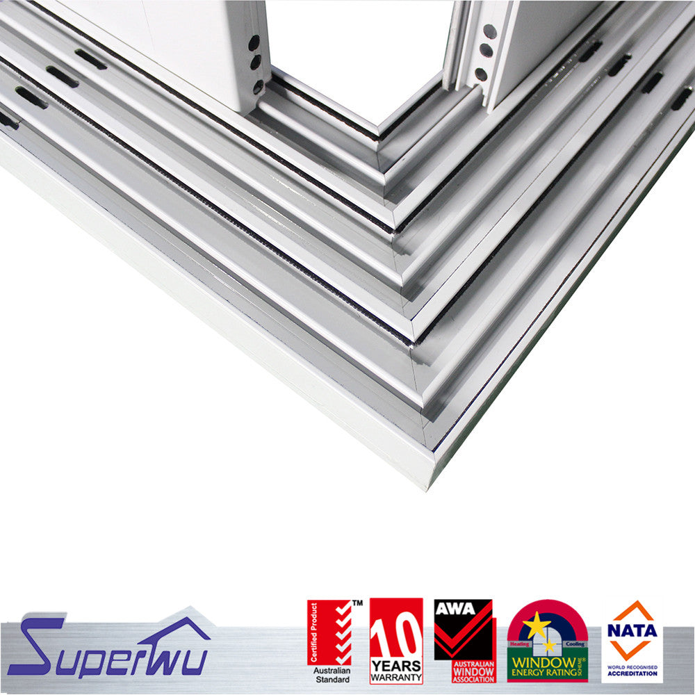 Superwu multi track sild design aluminium alloy profile corner lift & sliding door with good quality