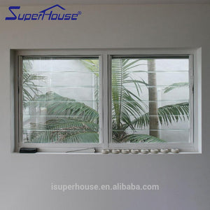 Suerhouse AS2047 Commercial aluminium adjustable louvers glass window in china