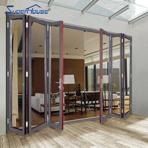 Suerhouse Price of bi folding doors modern glass exterior sliding folding doors