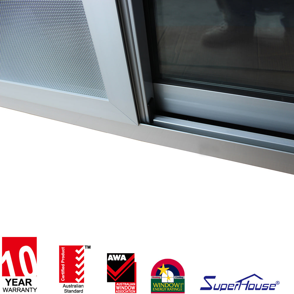 Suerhouse australia standard semi-automatic single sliding door aluminium frame auto sliding glass door