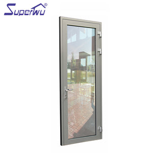 Superwu Aluminum hinged doors double main design for smart home automation system