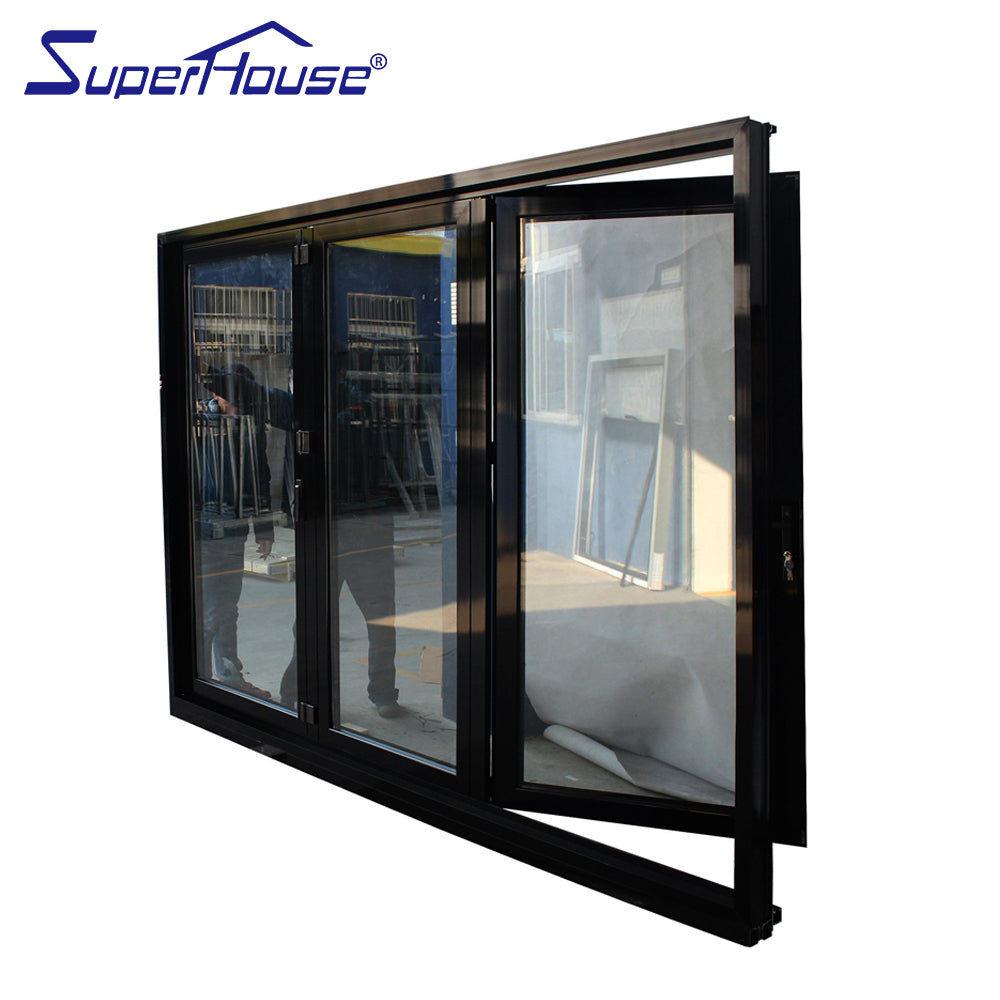 Superhouse AAMA,Australia standard double glass/triple glass sliding folding patio doors
