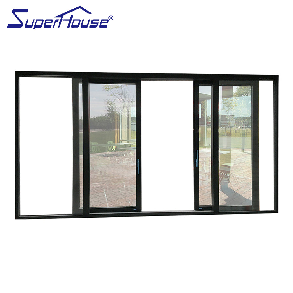 Superhouse Large AS2047 aluminum commercial sliding glass door price