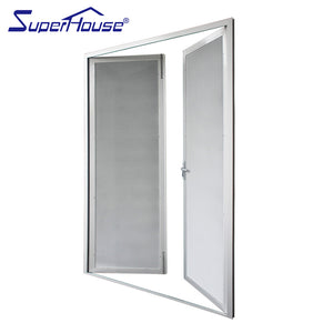 Suerhouse Cheap double leaf fiber glass aluminium doors and windows dubai