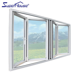 Superhouse Europe market style thermal break aluminum folding window