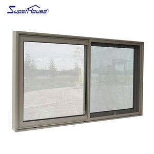 Superhouse AU & USA standard high quality aluminum sliding slider glass window with German window hardware
