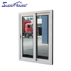 Superhouse Australia standard powder coating white black color slim frame aluminum sliding window for container house