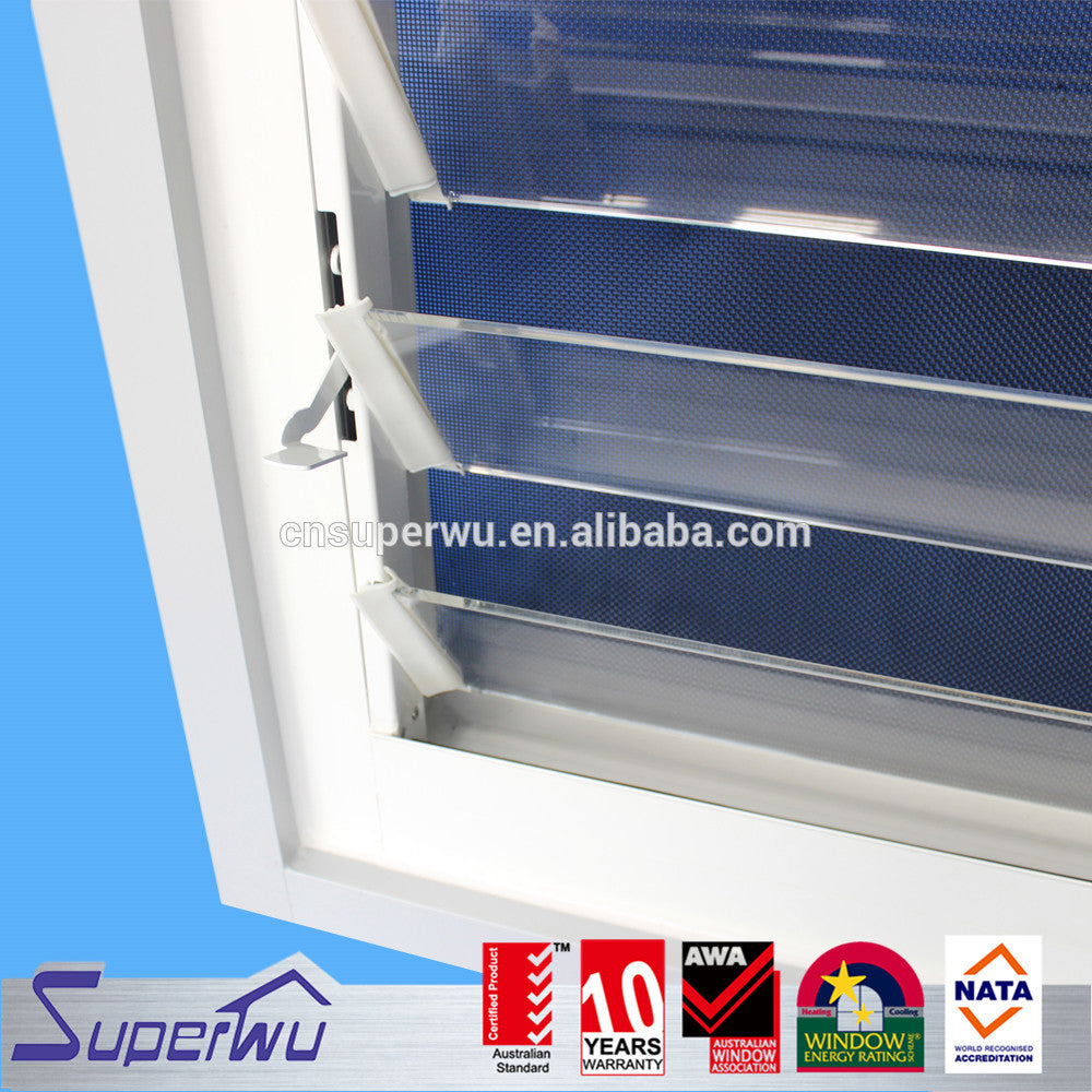 Superhouse Aluminium frame acrylic louvers window with cheap price for residential house use louver windows
