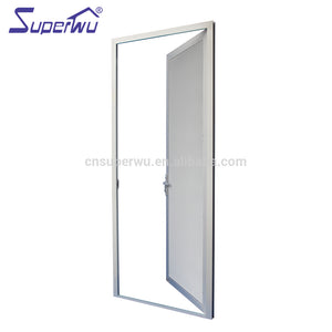 Superwu Silvery aluminum stainless steel mesh hinged door as security door