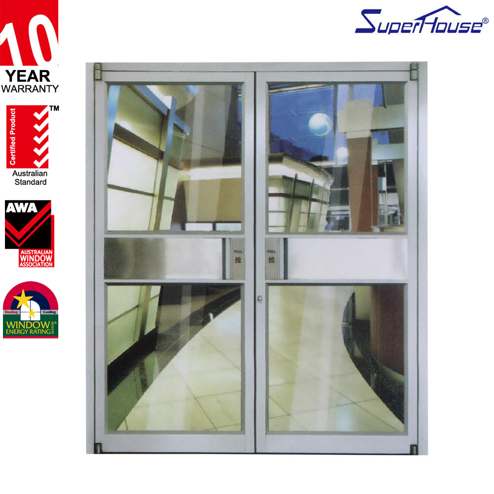 Suerhouse used aluminium commercial glass doors howmet glass aluminum dutch doors