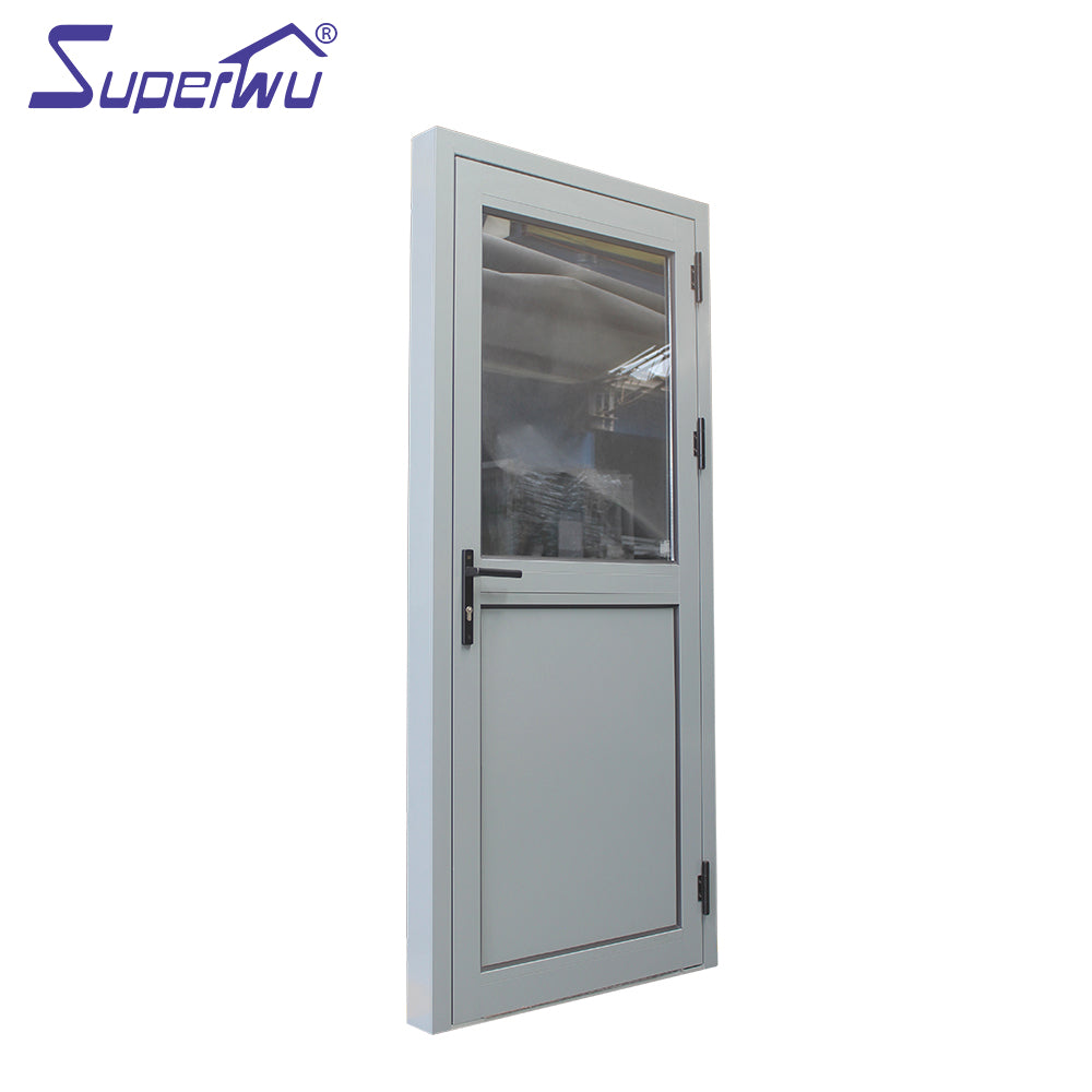 Superwu Australia Standard single glass casement door interior half doors with window stay
