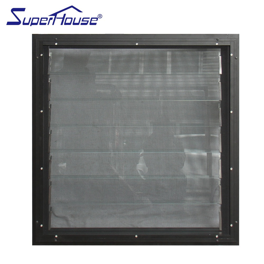 Superhouse Australia standard Green house use white color Electric glass louver with 10 years warranty