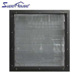 Superhouse Australia standard Green house use white color Electric glass louver with 10 years warranty