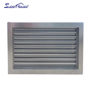 Superhouse Anti theft version of air conditioner blinds aluminum glass vent louvers