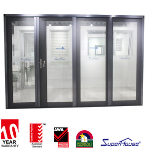 Superhouse Folding door american thermal break aluminium alloy patio doors prices