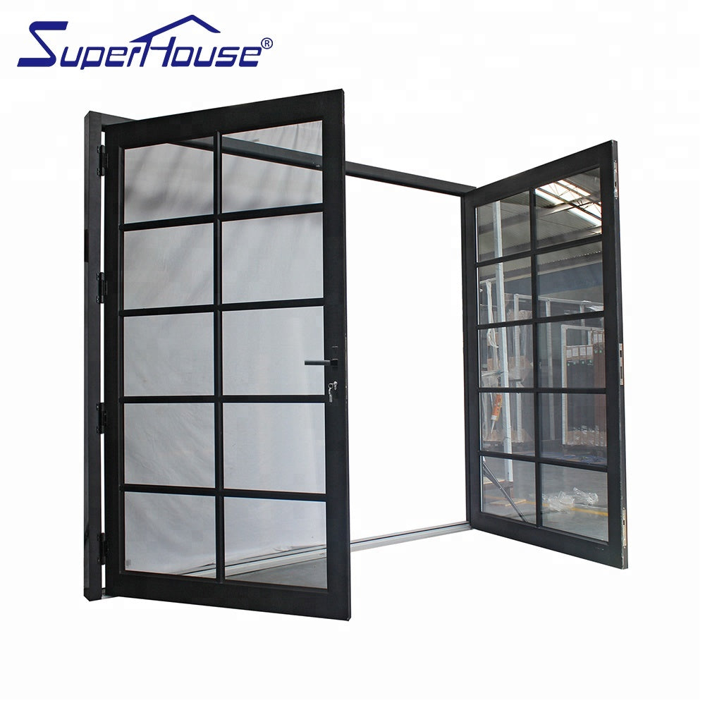 Superhouse USA Canada market aluminum hinged glass door with NFRC certificate