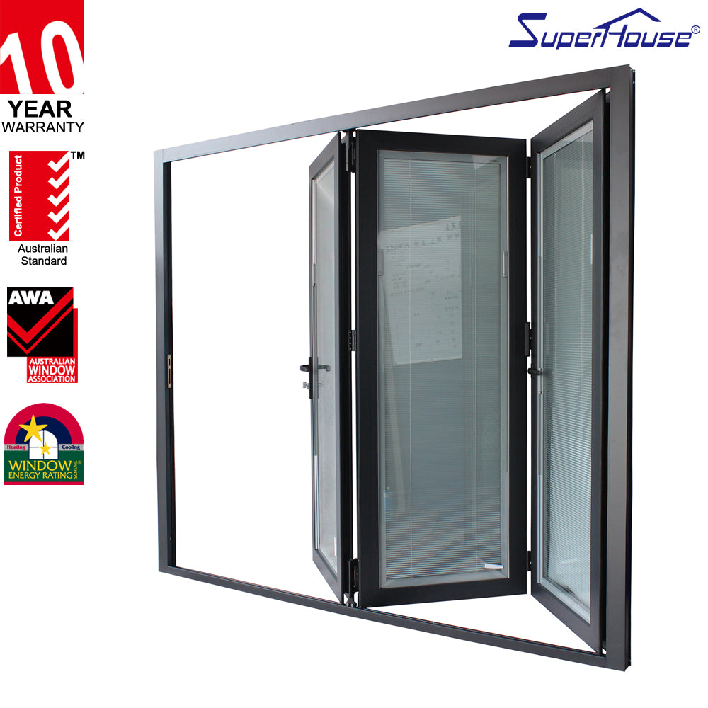 Suerhouse Flexible track Australia patio foldable glass doors