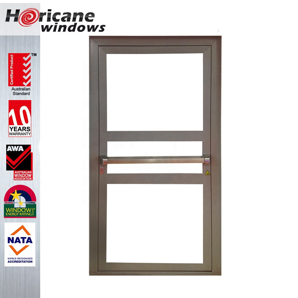 Superhouse NFRC AS2047 standard factory custom aluminium escape doors