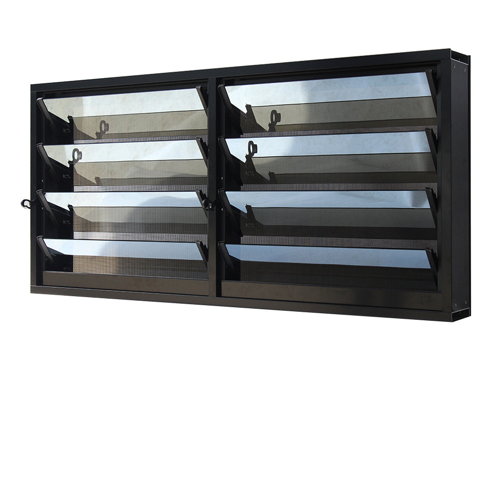 Suerhouse beautiful concrete louvers windows high quality security louver aluminium glass louver windows