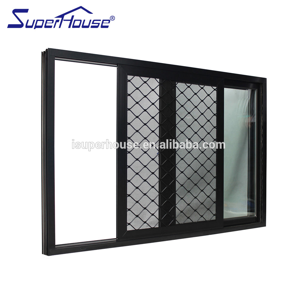 Suerhouse sliding glass window and door , double glass security window meet Australia standard
